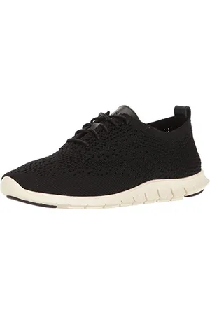 Cole Haan Zerogrand Stitchlite Oxford, Scarpe Stringate Donna, Nero (Blk Knt/Lthr/IV Blk Knt/Lthr/IV), 38 EU