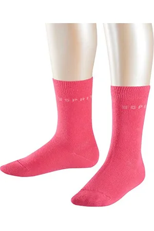 ESPRIT Foot Logo Multipack K So cotone tinta unita confezione di 2 paia, Calzini Unisex - Bambini, , 35-38