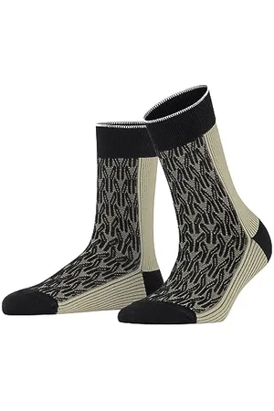 Falke Immersive Mesh W SO lana fantasia 1 paio, Calzini Donna, (Black 3000), 41-42