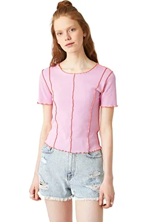 Koton Maglietta a Maniche Corte T-Shirt, (259), S Donna