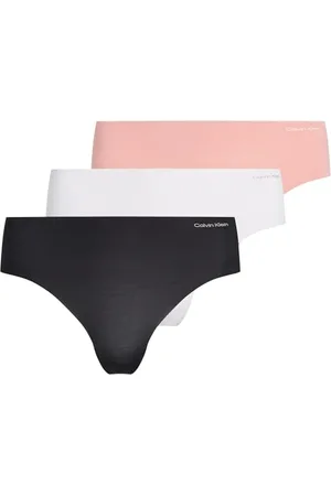 Calvin Klein Slip Hipster Donna Confezione da 3 Senza Cuciture, Multicolore , XL