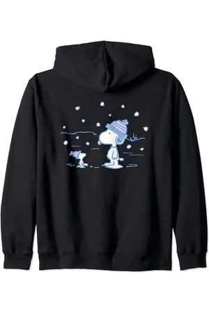 Peanuts Arachidi - Snoopy Woodstock Felpa con Cappuccio