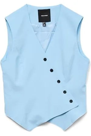 VERO MODA Vmliba SL Waistcoat, Airy Blue, 44 Donna