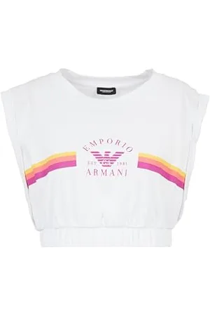 Emporio Armani Crop Top T-Shirt, , M Donna