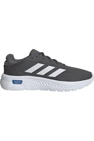 adidas Cloudfoam Comfy Shoes, Scarpe Uomo, Grey Five/Ftwr White/Bright Royal, 44 2/3 EU