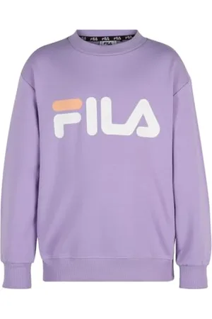 Fila Babina Greda Classic Logo Crew Sweat Felpa a Girocollo, , 110 cm-116 cm Unisex-Bambini