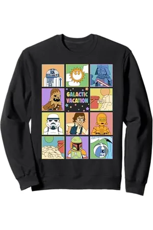 STAR WARS Galactic Vacation Group Shot Retro Frames Logo Felpa
