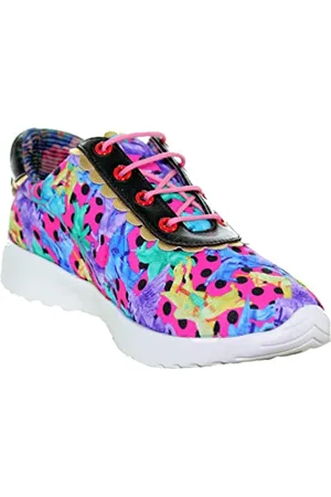 Irregular Choice Dita Verdi, Scarpe da Ginnastica Donna, Rosa, Multicolore, 38 EU