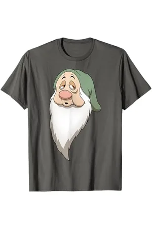 Disney Snow White And The Seven Dwarfs Sleepy Big Face Maglietta