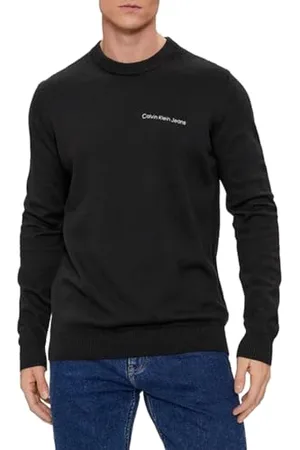 Calvin Klein Jeans INSTITUTIONAL Essentials Sweater J30J324974, Uomo, (CK Black), XXL