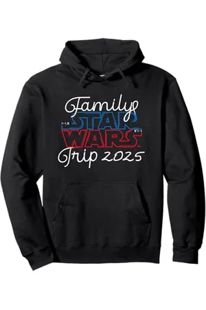 STAR WARS Family Trip 2025 Lightsaber Logo Felpa con Cappuccio