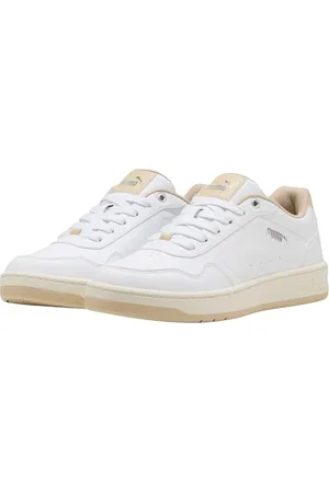 PUMA Court Classy, Scarpe da Ginnastica Donna, White-Toasted Almond, 39 EU