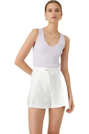Koton Pocket Detail Wide Leg Shorts Pantaloncini, (001), 48 da Donna