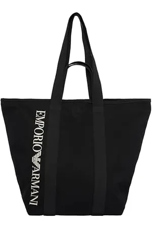 Emporio Armani Logo Shopping Beach Bag HORIZZONTAL, , Taglia Unica Unisex-Adulto