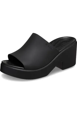 Crocs Donna Brooklyn Slide Heel Sandalo, Black, 36/37 EU