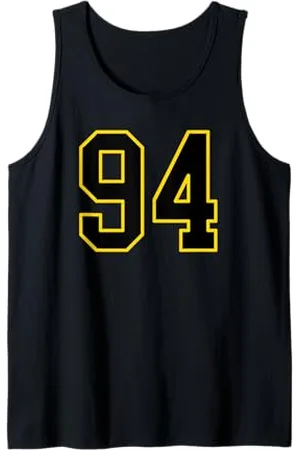 Sports Numbers Store Numero 94 in stile sportivo universitario e giallo Canotta