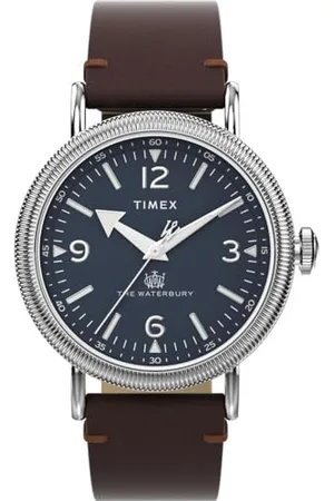 Timex Orologio Analogico al Quarzo Uomo con Cinturino in Pelle TW2W20400
