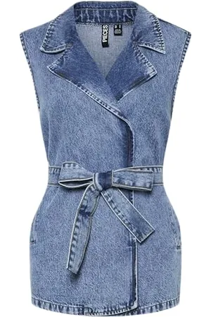 Pieces® Long Vest Pcsabine-Gilet Lungo, , L Donna
