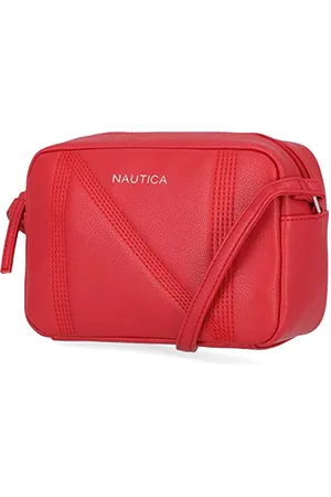 Nautica Candid Logo Crossbody Bright Red One Size