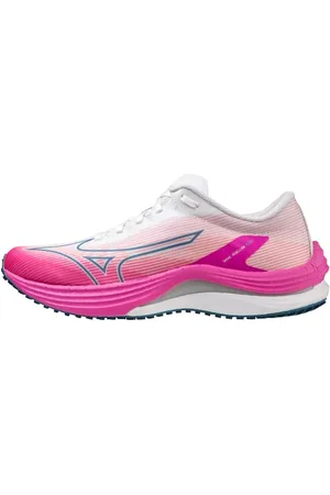 Mizuno Scarpe da Corsa Wave Rebellion Flash da Donna, Bianco/Argento, 38.5 EU