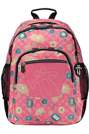 TOTTO Zaino Scuola, Modello Crayoles, Capacità 20 L, Beauty Case e Borsa per Scarpe Removibili, Tasca per Bottiglia, Schienale ergonomico con flusso d