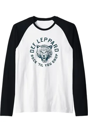 Def Leppard Esclusiva ufficiale Amazon Tour Rock 2025 Maglia con Maniche Raglan