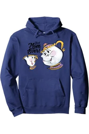 Disney La Bella e la Bestia Chip Mrs. Potts è la migliore mamma di sempre Felpa con Cappuccio