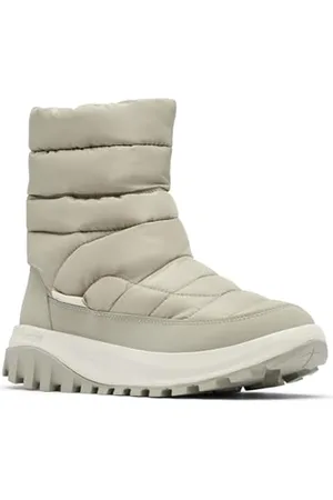 Columbia Snowtrot Mid, Stivali da Neve Donna, Grigio Verde Pietra Scuro, 39.5 EU