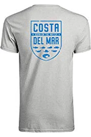 Costa Del Mar Maglietta a Maniche Corte da Uomo con Scudo, , XL