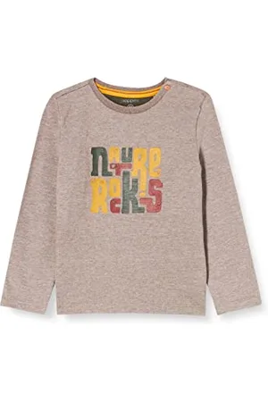 Noppies Baby B Tee LS Red Lake T-Shirt, Ras1211 Brown Melange-P798, 1 Mese Bimbo