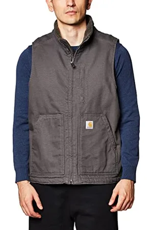 Carhartt Gilet Foderato Sherpa a Collo Alto Capispalla da Lavoro, , L Grande Uomo