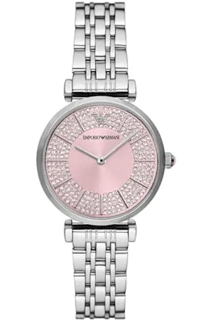 Emporio Armani Orologio Analogico al Quarzo Donna con Cinturino in Acciaio Inossidabile AR11686
