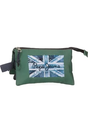 Pepe Jeans Jebb Triple Green Case 22x12x5 cm Poliestere 1,32L di Joumma Bags