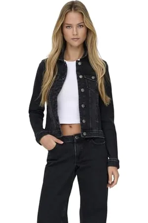 ONLY Onlwonder DNM Jacket Noos, Nero Wash, S Donna