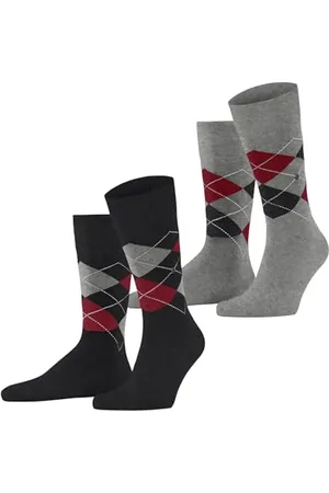 Burlington Everyday Argyle M So cotone fantasia confezione di 2 paia, Calzini Uomo, , 40-46
