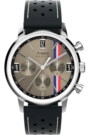 Timex Orologio Cronógrafo al Quarzo da Uomo con Cinturino in Pelle TW2W98900