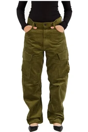 G-Star Donna Cargo Pants 3D Boyfriend, (dark olive D23221-D405-C744), 28