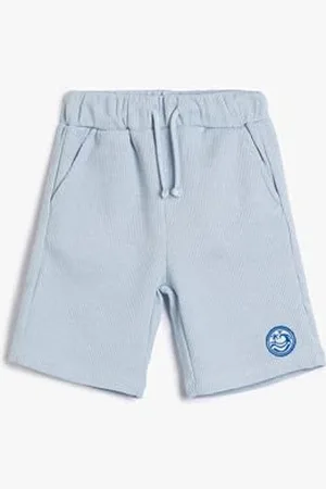 Koton Shorts Drawstring Pockets Printed Waffle Textured, Pantaloncini Ragazzi, (640)