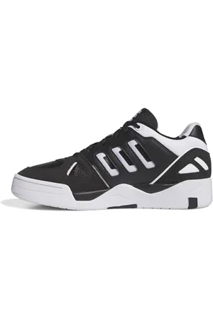 adidas Midcity Low Shoes, Scarpe da Basket Uomo, Core Black/Cloud White/Core Black, 41 1/3 EU