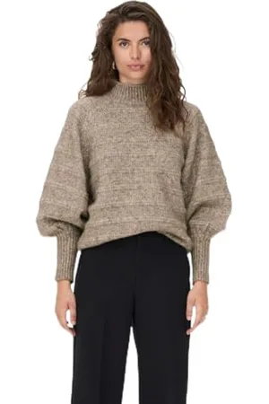 ONLY Onlcelina Life LS High Pullover Knt Noos Maglione, , XXL Donna