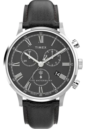 Timex Orologio Cronografo al Quarzo Uomo con Cinturino in Pelle TW2U88300