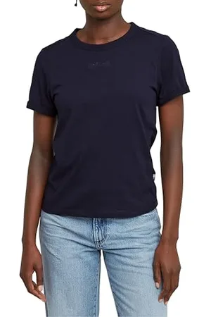 G-Star Donna Embro G-Script Logo Top, (osaka blue D26069-D975-3873), L