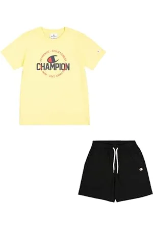 Champion Legacy Boy-Graphic Crewneck Set with Logo, (YS143), 11-12 Anni Bambini e Ragazzi