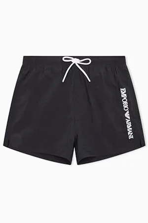 Emporio Armani Short Boxer Costume a Pantaloncino, Black, M Uomo