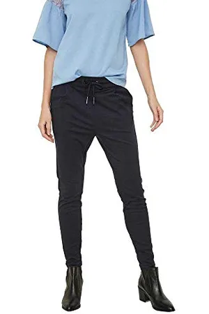 VERO MODA Vmeva Mr Loose String Pants Noos, Pantaloni Donna, Blu , 44 (Taglia Produttore: Medium)