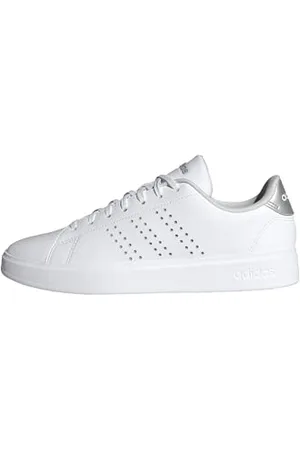 adidas Advantage 2.0 Shoes, Scarpe Donna, Cloud White/Grey Two/Silver Metallic, 43 1/3 EU