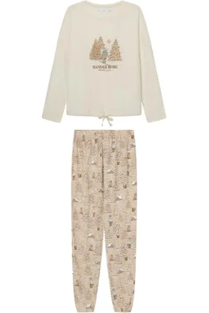 Women secret Pijama Largo Teddy Tree Pigiama, , S Donna