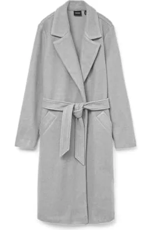 VERO MODA Vmfortuneaya Long Coat Ga Noos Cappotto, Chiaro Grigio Melange, M Donna