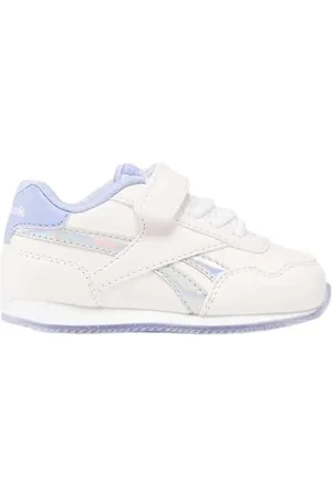 Reebok Royal CL Jog 3.0 1V, Sneaker Bimba 0-24, Ftwwht/LILGLW/PORPNK, 21 EU