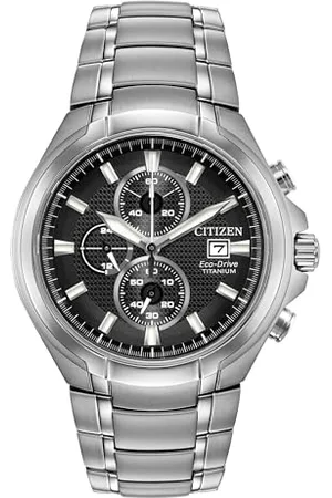 Citizen Orologio Cronografo al Quarzo Uomo con Cinturino in Titanio CA0700-86E